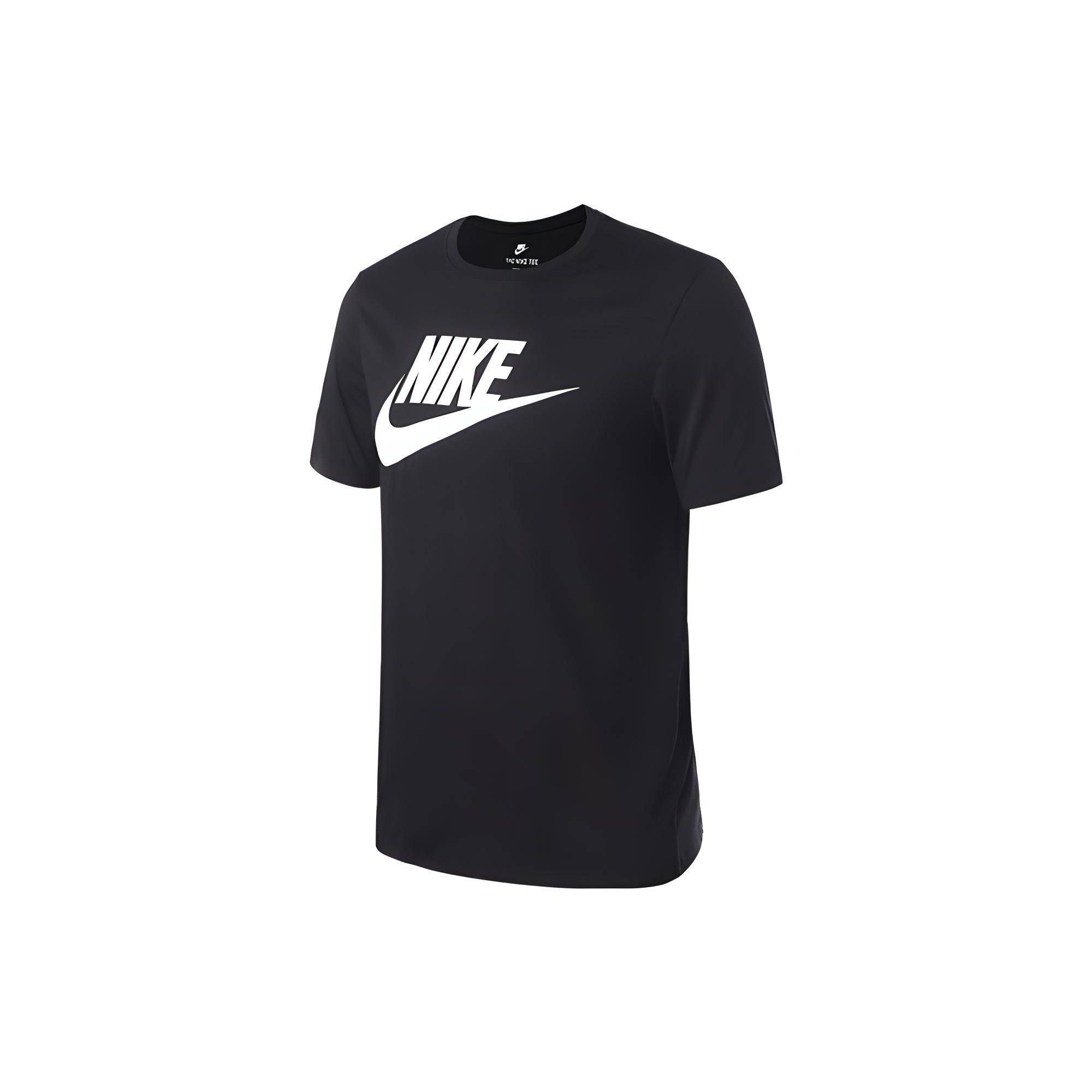 

Мужская футболка с круглым вырезом с большим логотипом Nike, черная 940432-013 L