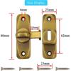 90° Sliding Door Latch Solid Buckle Cam Cylinder Locks Sliding Door Lock Anti-theft Buckle Door Lock Home Accessories