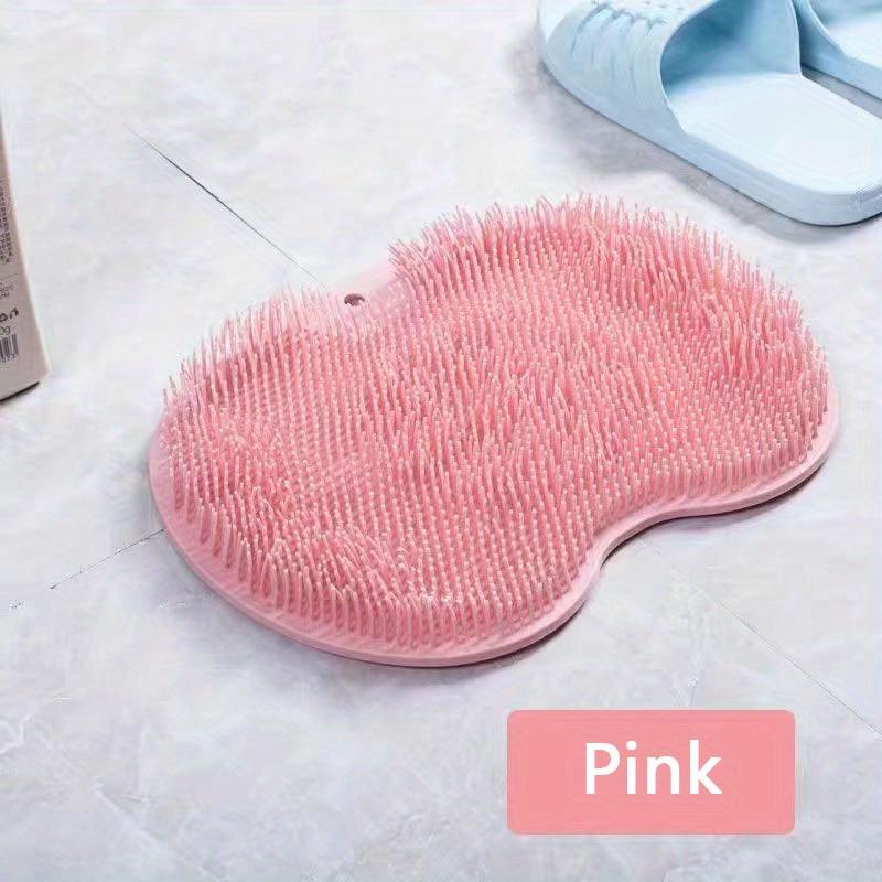 

Silicone Bath Massage Pad – Wall Mounted Back Scrubber & Foot Massager,Non-Slip Suction Cups for Shower&Bathroom–Great Gift Idea розовый