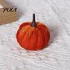 Decorative Fabric Pumpkins 20 PCS Velvet Pumpkin Ornaments, Multi-Color Artificial Fall Harvest Decor Soft Matte Ornaments for Mantel Table