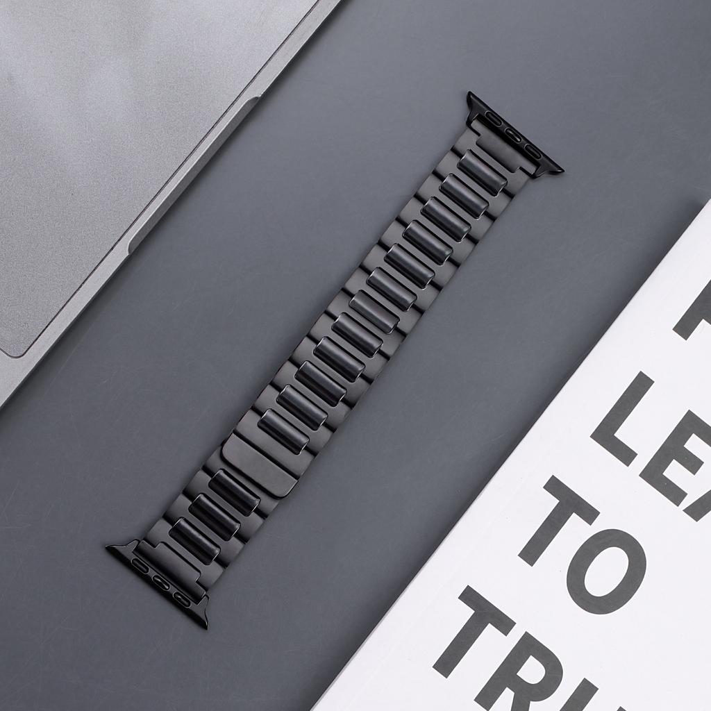 Suitable for Apple Watch Strap New Steel Strap Metal Chain Applewatch Strap s10s9ultra2se Stainless Steel s8iwatch Male and Fema