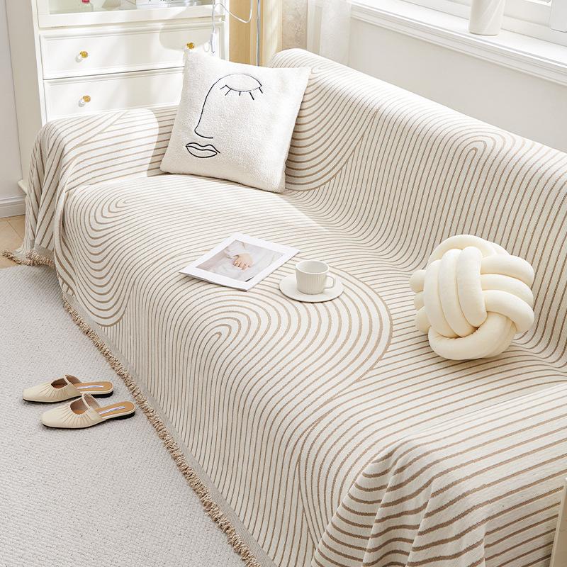 Chenille Sofa Cover Towel Autumn and Winter Simple Modern Non-Slip Sofa Cover Universal All-Inclusive Anti-Scratching Cover Blanket