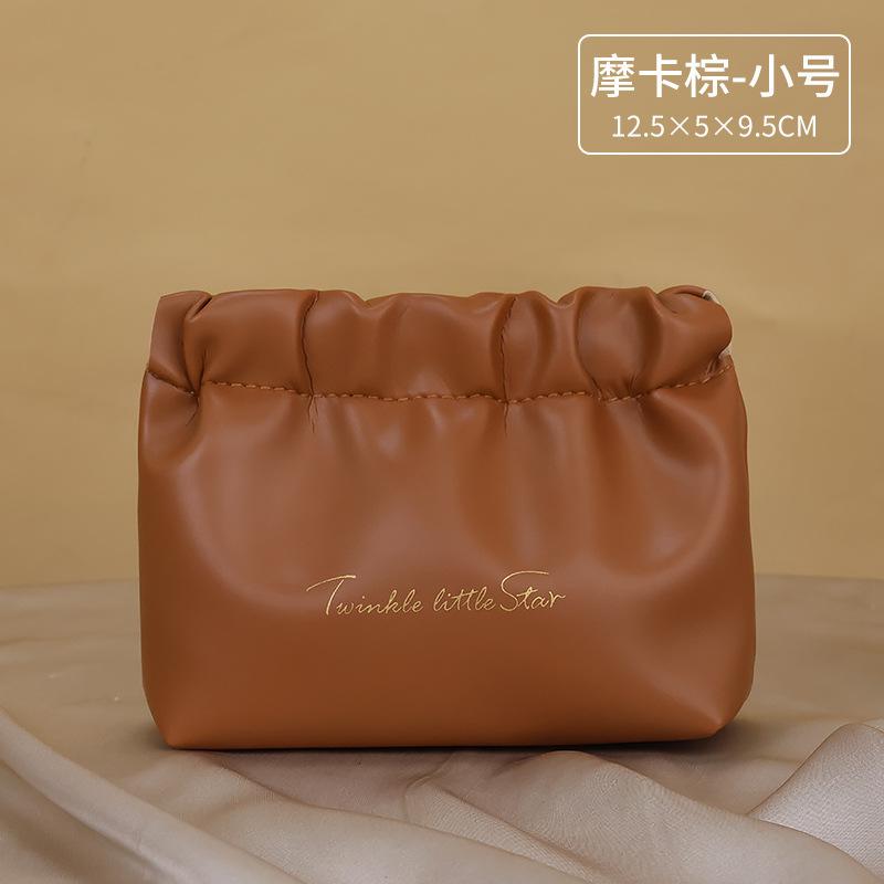 Neue PU dreilagige Kosmetiktasche mit Doppelreißverschluss, tragbare Aufbewahrungstasche, Reisekosmetiktasche, Toilettentasche, Aufbewahrungstasche