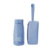 Small Rain and Sun Umbrella Pocket Size Rain Cover with Storage Box Foldable