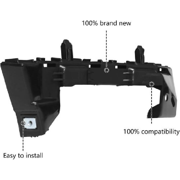 Front Bumper Cover Support Retainer Bracket Pair For 2016 2017 2018  Cruze