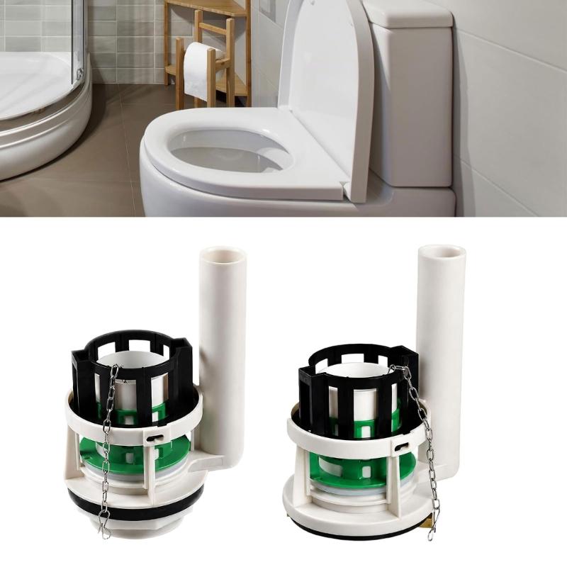Toilet Flush Valves Repair Kit for JT334 with Plastic Body, Vertical Tube, Chain Linkage, and Base Seal for Repair