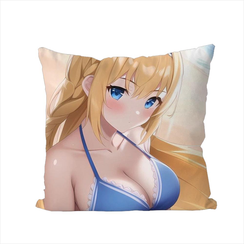 

Sword Art Online Pillow Case For Car Sofa Decorative Home Doublesided Print Plush Square Throw Pillow Cushion Cover 30x30cm