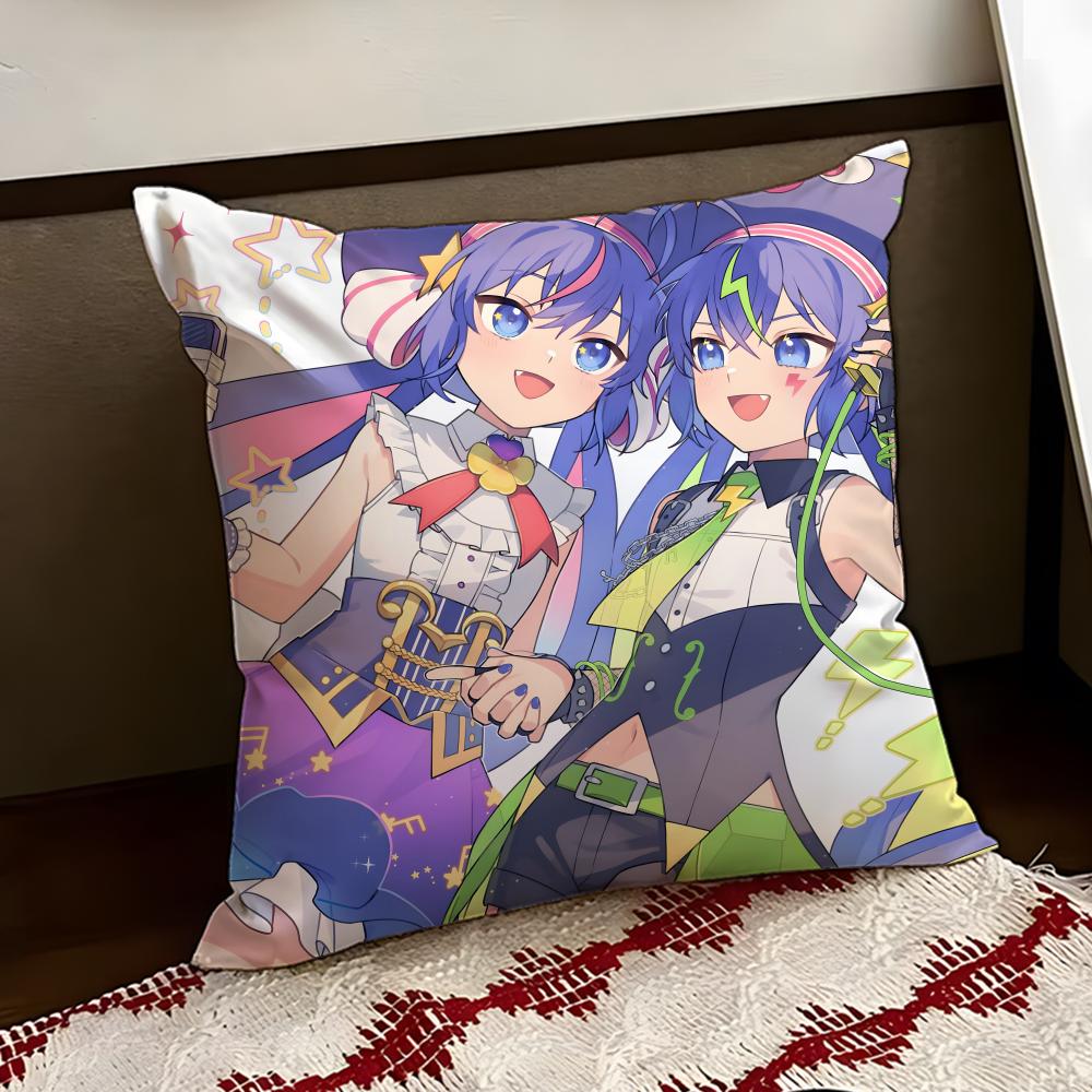 Cute OOtomachi UUna Cushion Cover Reversible Soft Durable Pillow Cover Home Car MultiScene Use for Daily Comfort