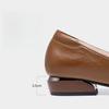 Soft Leather Hollowed Out Embroidered Single Shoes for Women In Spring and Summer Breathable Work Sandals for Women