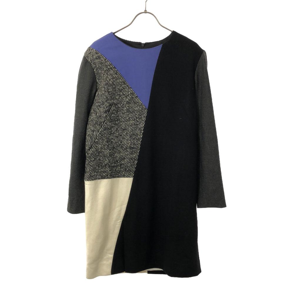 PAULE KA unused Long sleeve Switching one piece 38 Black series With tag Women Used