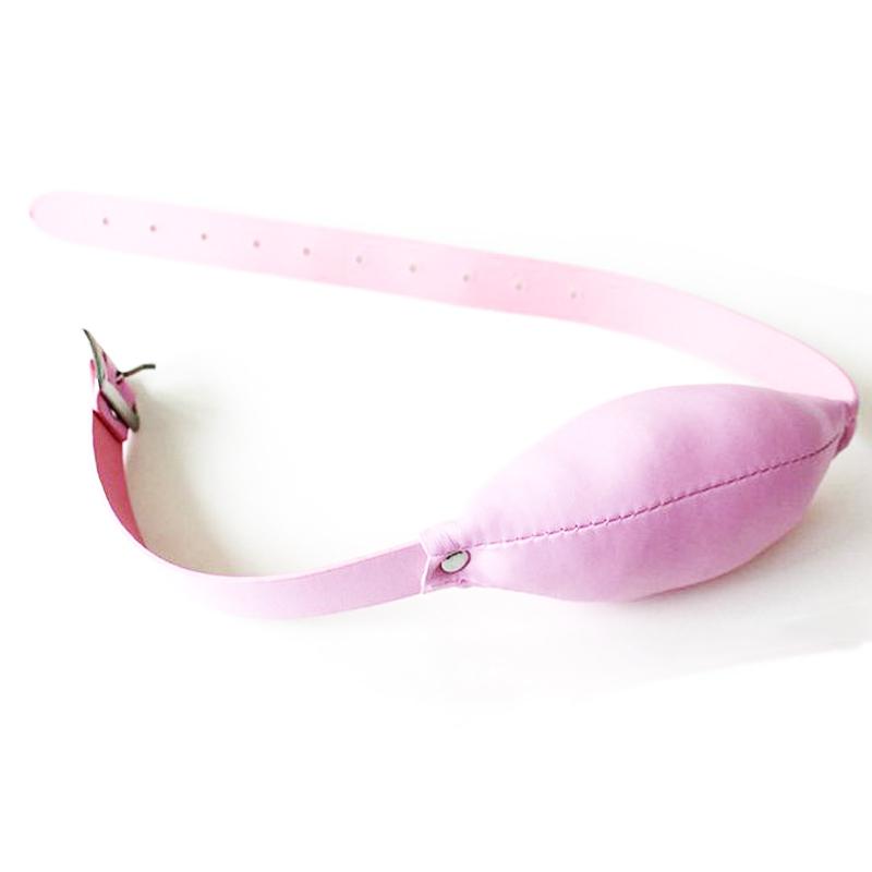 Soft PU Leather Padded Pillow Mouth Gag Slave Harness Bite Gag Pony Play Sex Toys for Couple Open Mouth Restraints Straps