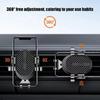 Car Vent Phone Mount Automatic Locking Car Phone Holder Mobile Phone Stand 360 Rotation Cell Phone Car Mount Smartphone Holder