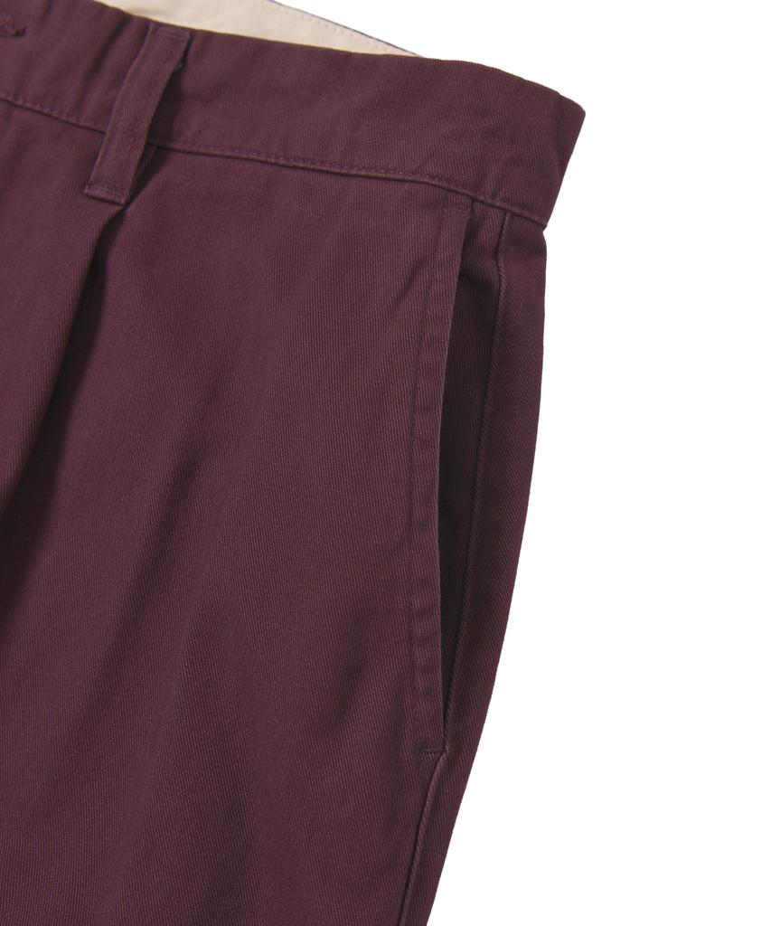 YALE Premium Vintage One-Pleat Coin Pocket Regular Chino Pants_Navy