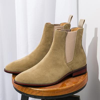 Móda Nová Móda Pánské Chelsea Kozačky Vysoké Kožené Neformální Boty Vintage Styl Pánské Nazouvací Obuv Business Šaty Muž Kotníkové Boty