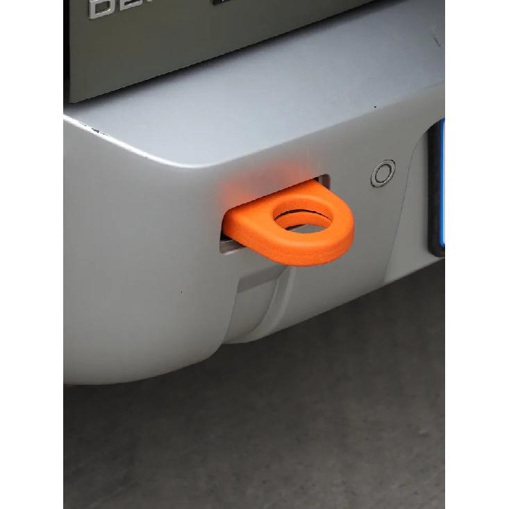 For Land Rover Defender 110 2020-2025 TPE Car Iron Tow Hook Rescue Rear Trailer Hook Protective Decorative Accessories