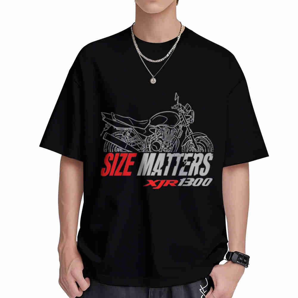 XJR1300 Motorcycle Logo Short Sleeve Tee 100% Cotton T-Shirt