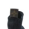 Great LOUIS VUITTON Sneakers Logo Socks Black Women 37.5 Used
