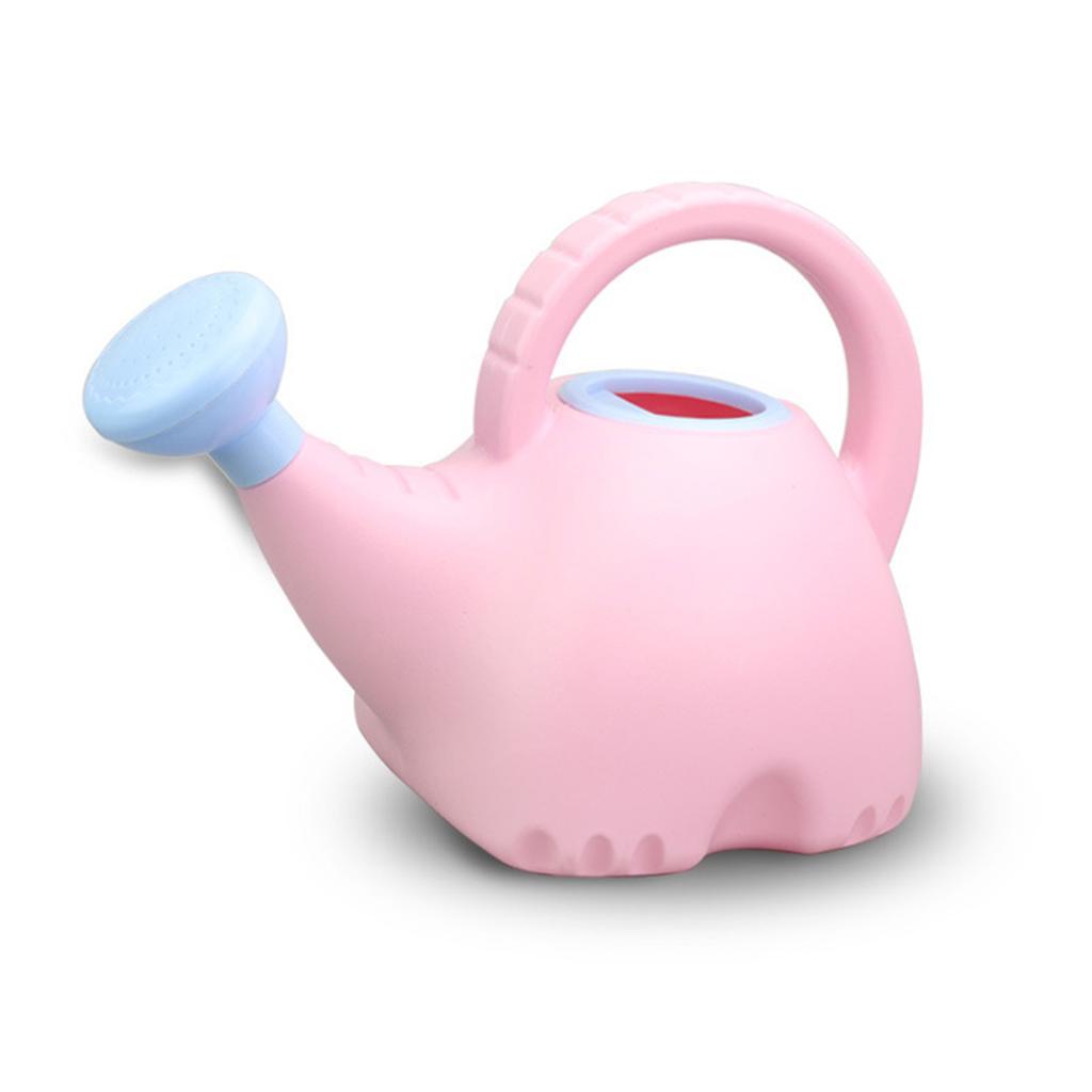 Children Watering Can Elephant Shape Cute Plastic Watering Kettle Gardening Toy 1.5L Blue