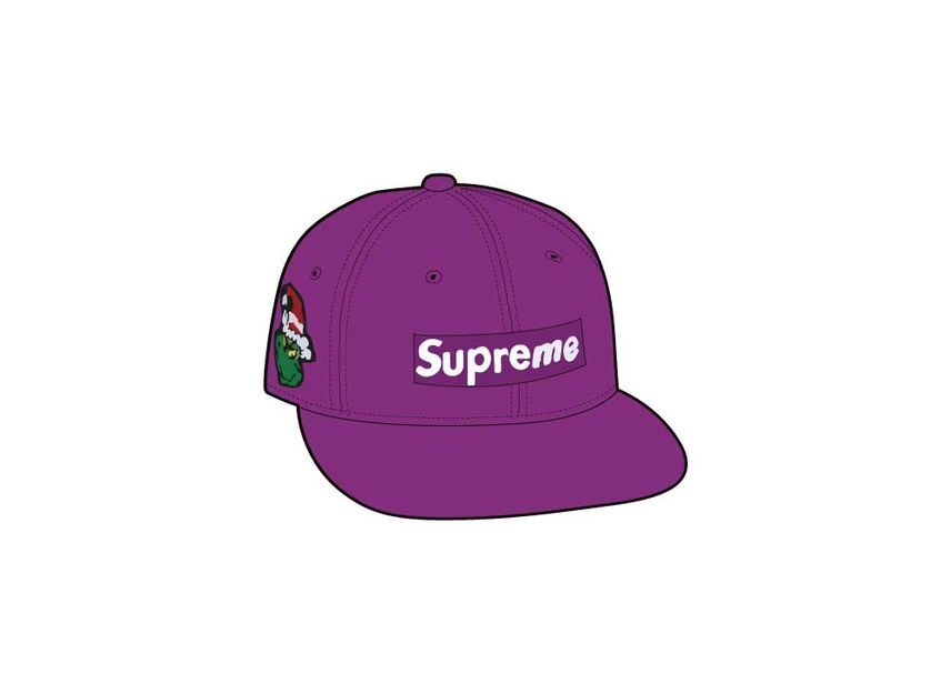 Supreme Grinch Логотип-коробка New Era Фиолетовый 7 1/4