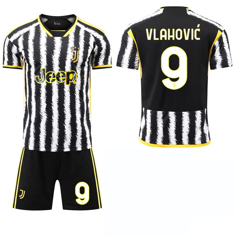 2324 Ensemble Domicile Juventus N°. 7 Chiesa 9 Hovic Football Sportswear 10 Pogba Édition Fan d'Usine