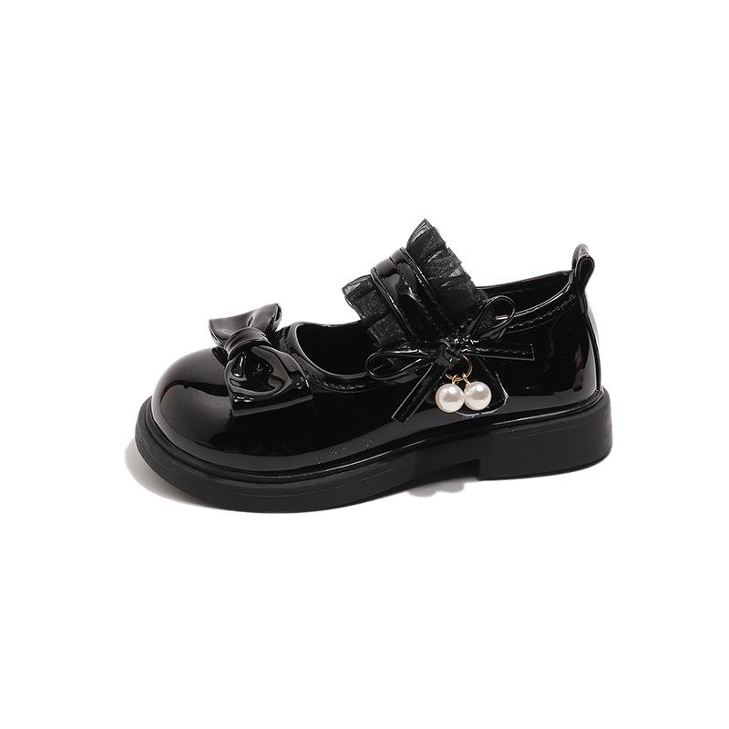 Sweet Princess Bowknot Leather Shoes for Baby Girls - 2026 Spring/Autumn New Fashion