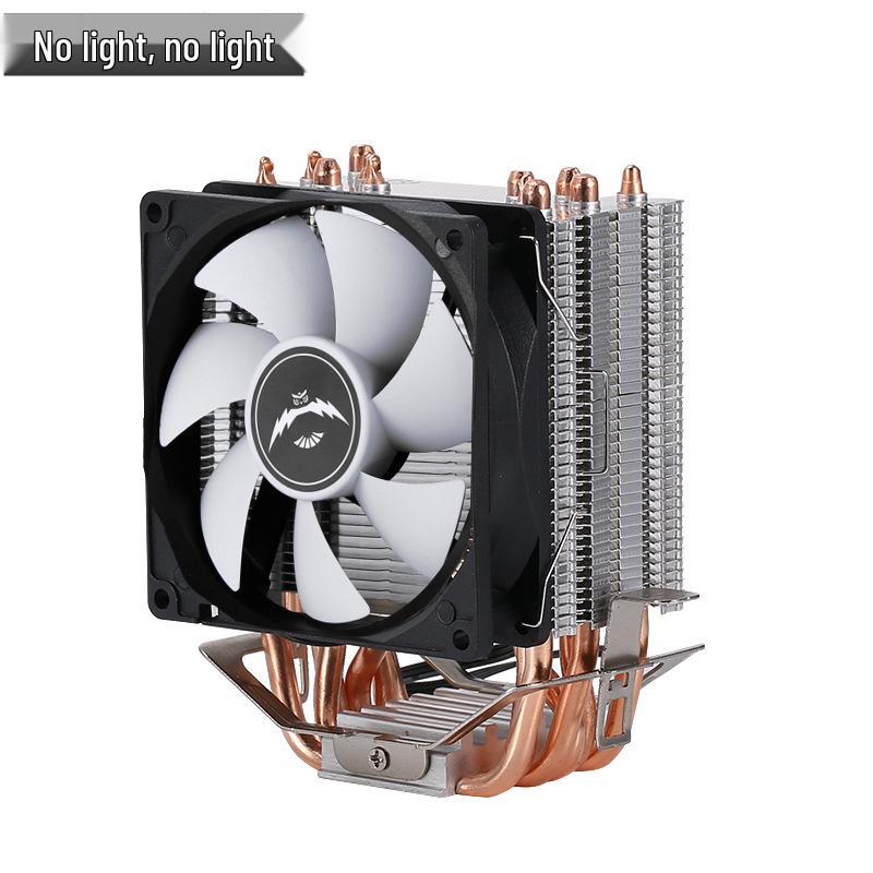 6 Copper Pipe CPU Cooler: Silent Tower Fan with 4 Heat Pipes for Desktop, Compatible with X79/x99 Motherboards
