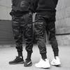 Jogger Cargo Pants Men Relax Hip-hop Hit Color Pocket Men's Pants Sweatpants Street Ribbon Techwear Pants
