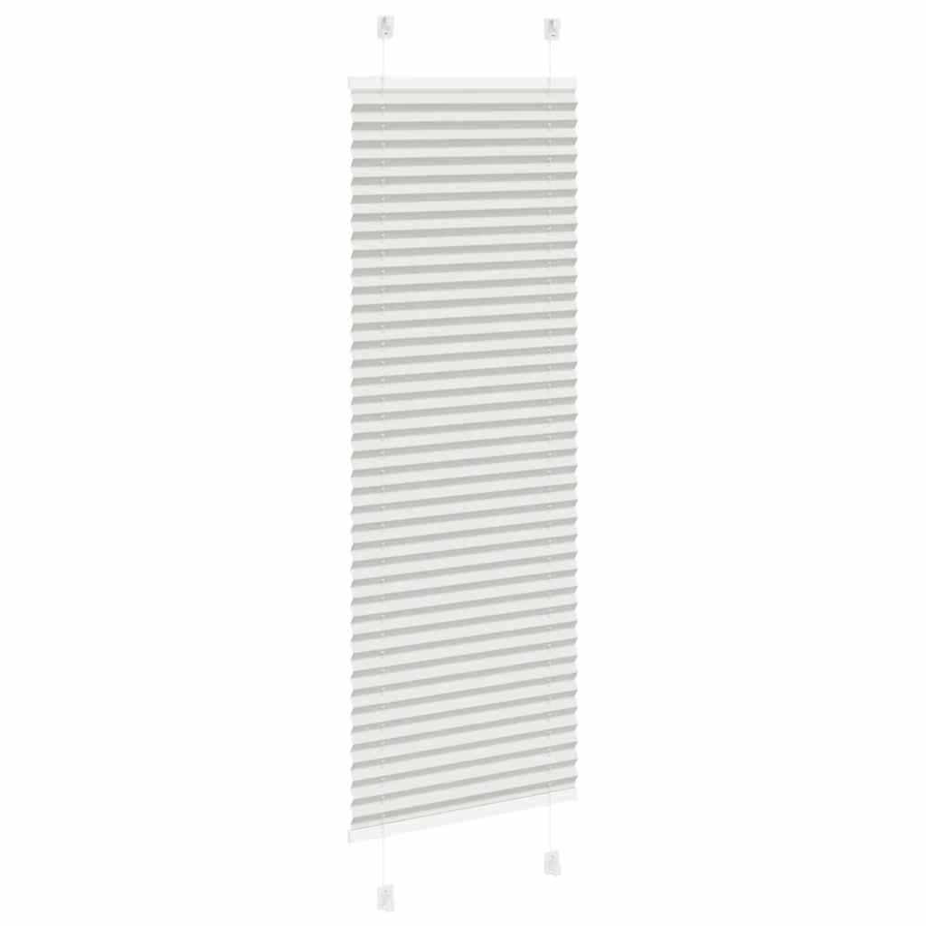 Light Grey Pleated Blind 50X150 Cm Fabric Width 49.4Cm