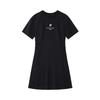 FILA Letter Print Versatile Comfortable Round Neck Short Sleeve Dress Women dresses Black T11W435303ABK