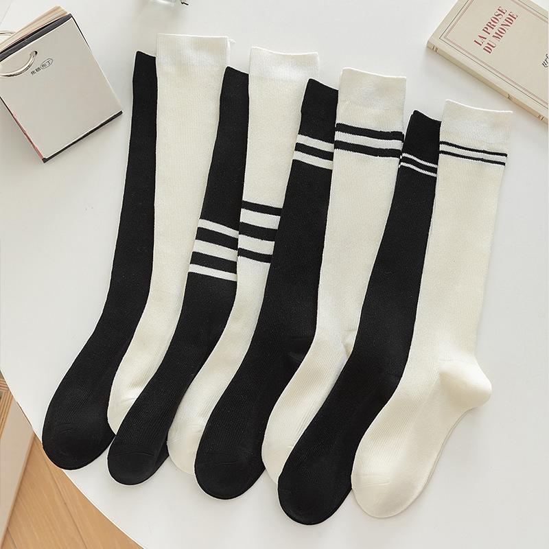 Slimming and Leg-beautifying Calf Socks for Women in Autumn and Winter, School Style, Versatile, Pressure Cotton Pile Long Stockings High