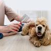 Pet Hair Comb Gentle Deshedding Comb Ergonomic Handle Pet Comb Cats Grooming Supplies for Pet Owners Metal