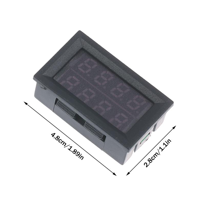 4 Digit 5 Wire Mini Digital Voltmeter Ammeter Dc 100V 10A Voltmeter Ammeter Dual Led Display