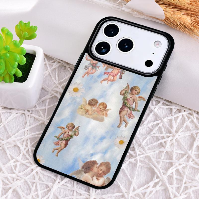 Renaissance angels Cute Lovely Shockproof Phone Case for iPhone 17 Air 16e 15 11 12 14 13 Pro Max Cover Coque