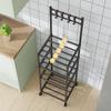 5 Tier Storage Shelf 110LBS Heavy Duty Organizer Shelf with Rolling Wheels for Laundry Bathroom Kitchen Garage Pantry