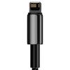 Kabel Usb Do Lightning Baseus Tungsten Gold, 2.4A, 1M (Czarny)