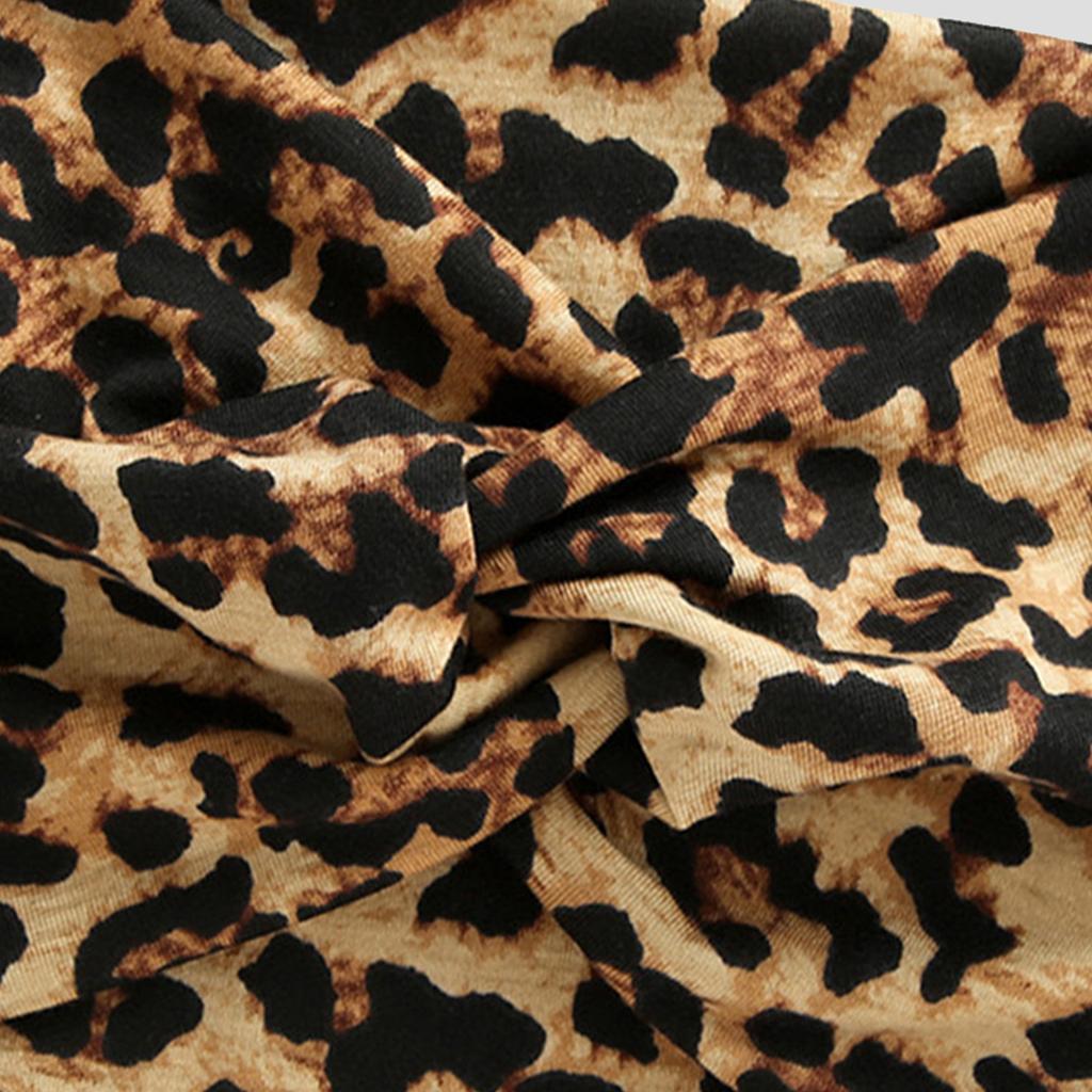 Elastic Leopard Print Scarf Everyday Fashion Headscarf Elegant Headbands Fashion Hair Accessories