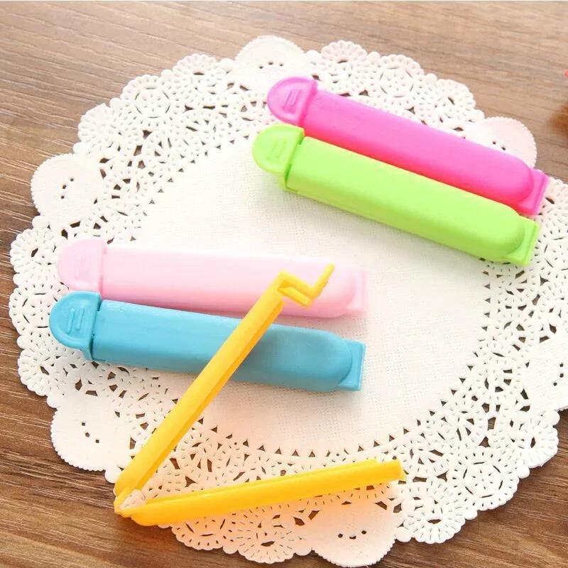 10 Stück Verschlussclip Lebensmittel Snack Verschluss Verschlussbeutelclips Mini Vakuumverschlussklemme Lebensmittelclip Plastikclip Küchenaufbewahrungswerkzeug