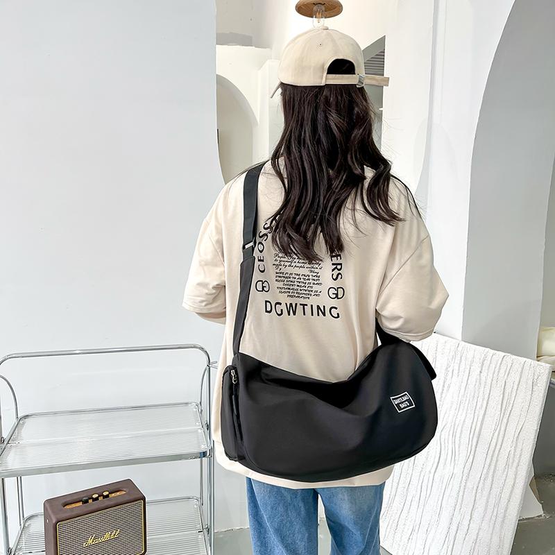 Sports Gym Duffle Bag, Lightweight Travel Crossbody Bag, Weekend Bag With Shoe Compartment