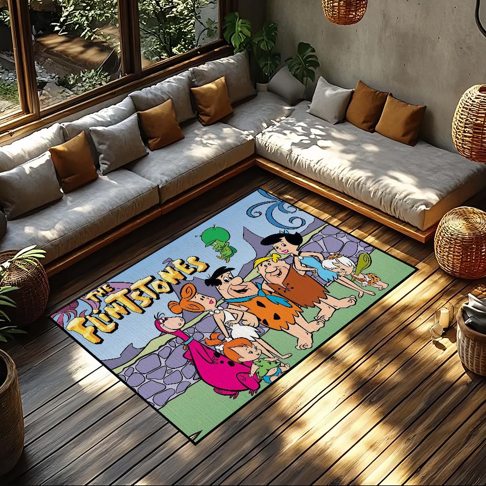 Cartoon T-The Flintstones Small Carpet Bedside Kitchen Bath Living Home House Bedroom Floor Mat Doormat  Rug Decoration