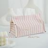 Stylish Desktop Tissue Box Ins Aesthetic Table Fabric Organizer Car Napkin Holder Natural Linen Cover Car Tissue Case Home Decor