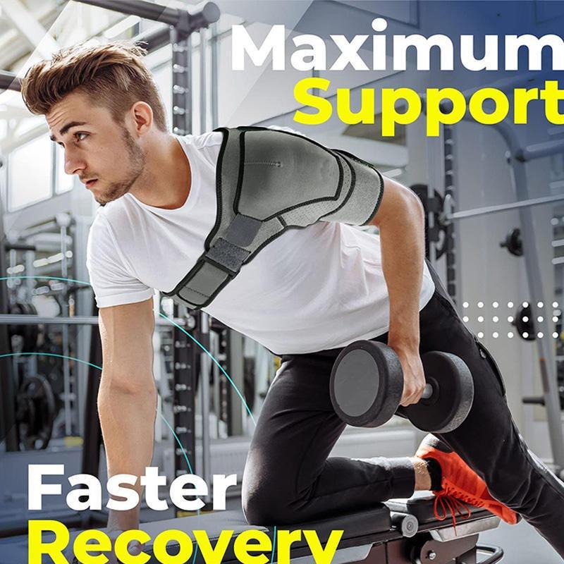 Adjustable Shoulder Brace Support Sleeve For Torn Rotator Cuff Ac Joint Stability Compression Fit Left Or Right