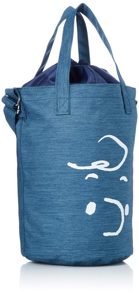 Nylon Shoulder Tote 305b Blue [Snoopy] SPN-303b