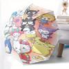 Happy Cartoon My Melody and Friends Automatic Opening and Closing Folding - A Good Choice for Gifts, Fashionable and Convenient Cartoon Umbrella With