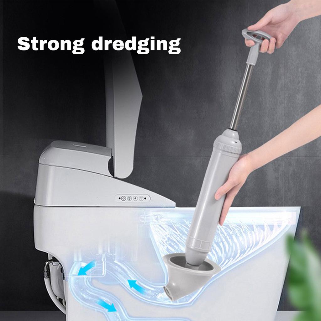 Toilet Unclogger, Leather Handle, Unclogger, Toilet Pointed Suction Cup