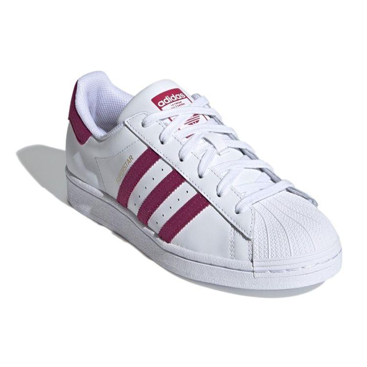 Adidas Originals Superstar Cushioning Low-Top Sneakers Women Sneakers White Purple S42645