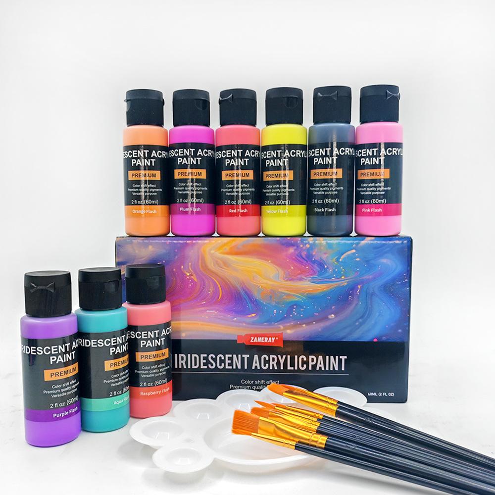 

18-Color 60ml Rainbow Acrylic Paint Set Easter Egg Decor DIY Art Craft Supplies Vibrant Non-Toxic 18 colors