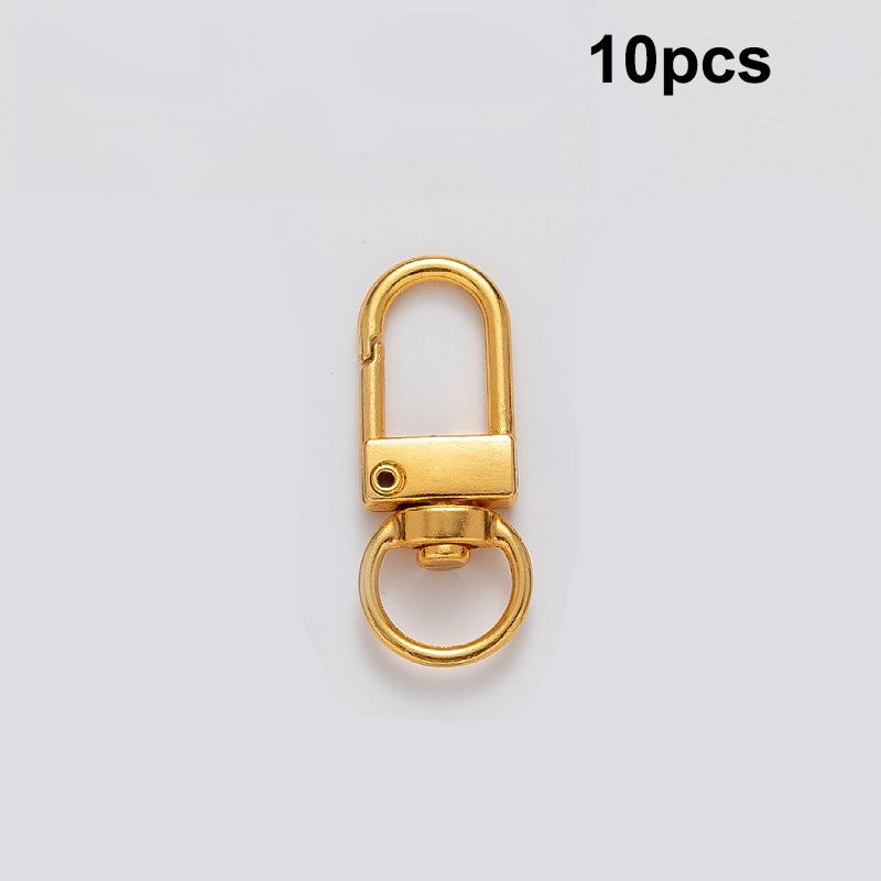 10Pcs Metal Universal Buckle Bag Buckle Multi Color Optional Key Buckle Alloy Buckle Lobster Buckle Bag Accessories