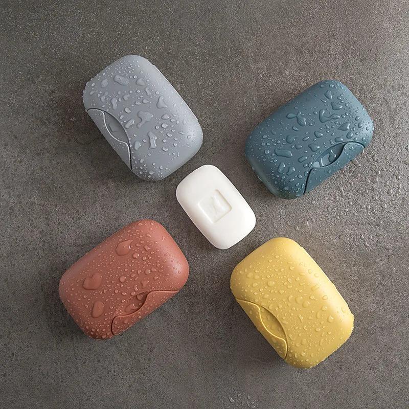 Portable Travel Soap Box Waterproof Leak Proof Stylish Compact Easy To Carry Bathroom Storage Sealed Box