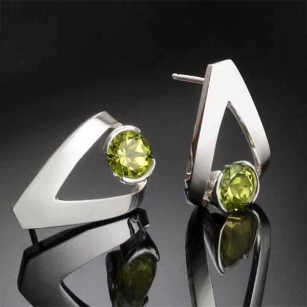 Geometric Shape Ruby Earrings For Women Girl Jewelry Gifts