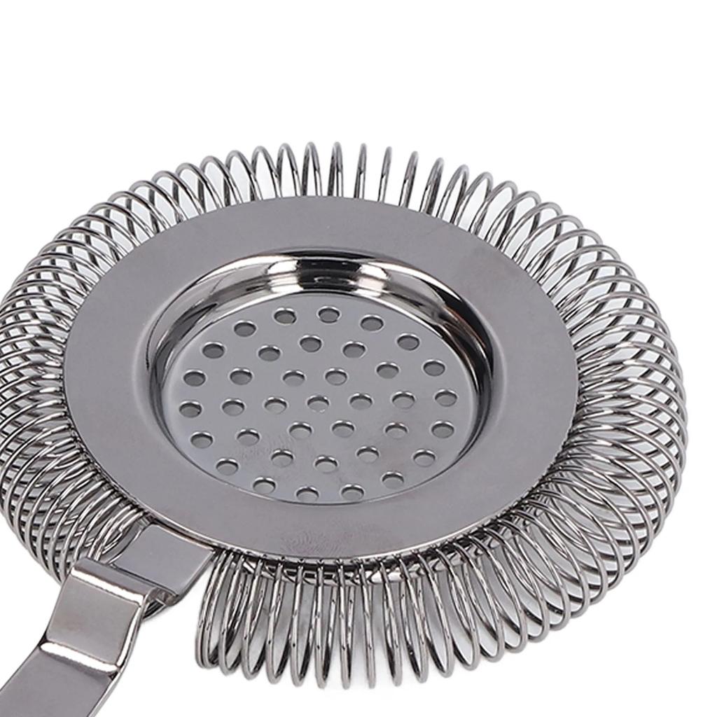 Spring Bar Strainer Stainless Steel Ice Strainer For Cocktail Making Fits Most Standard Shaker Tins Effective Ice And Pulp Filte